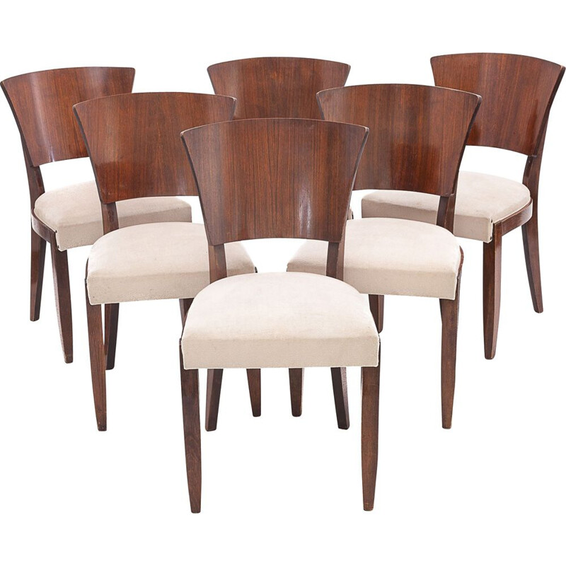 Set of 6 vintage Stella chairs, 1950