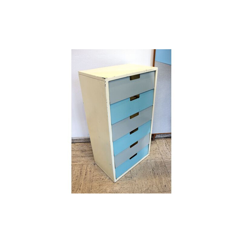 Vintage chest of drawers with sliding shelves by Drevotvar, Czechoslovakia 1960