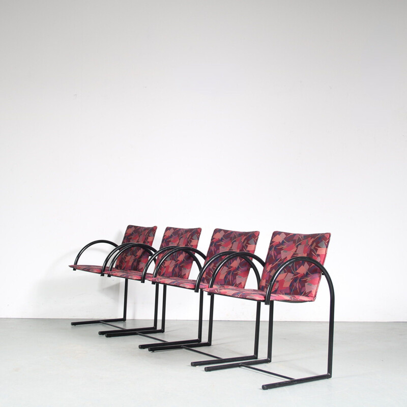 Ensemble de 4 chaises vintage "Cirkel" de Karel Boonzaaijer et Pierre Mazairas pour Metaform, Pays-Bas 1980