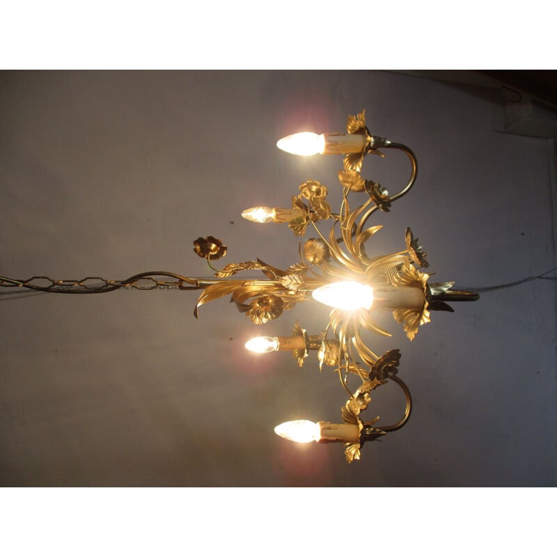 Vintage chandelier by Honsel, Germany 1970s