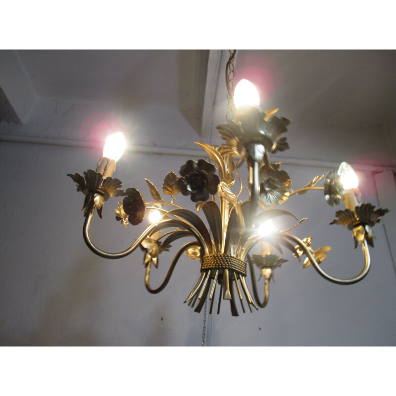 Vintage chandelier by Honsel, Germany 1970s