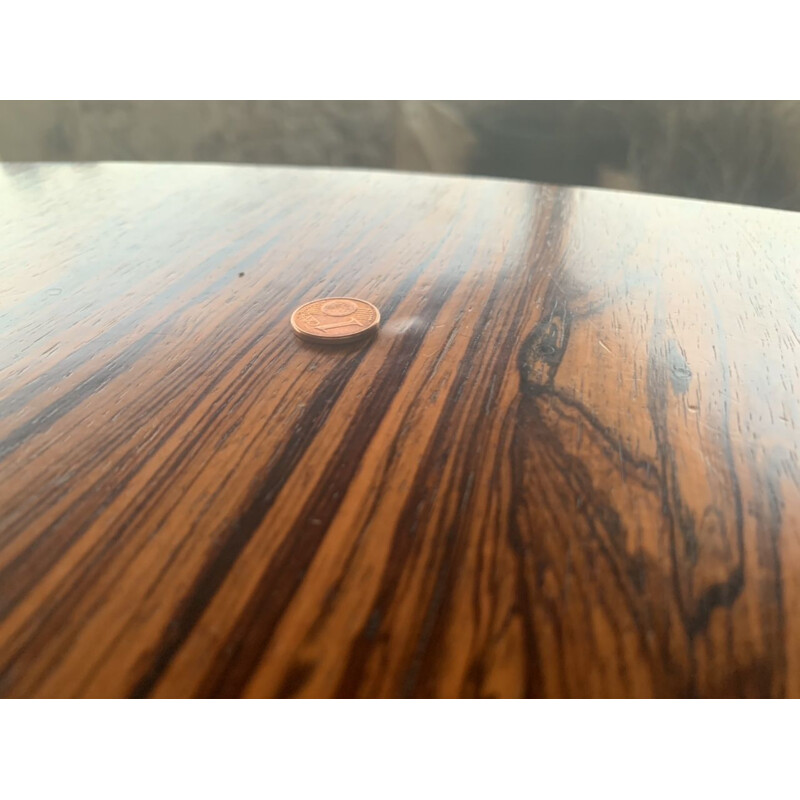 Vintage-Tisch aus Palisanderholz und Chrom, circa 1970