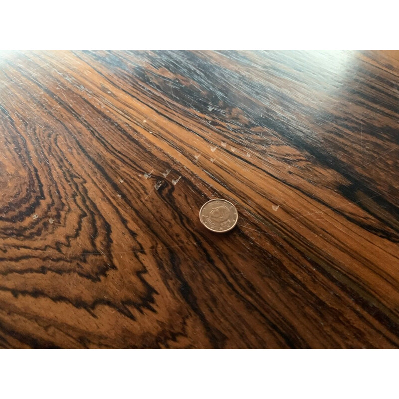 Vintage rosewood and chrome table, circa 1970s