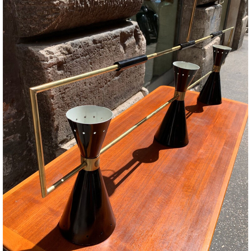 Lampe de table vintage avec cônes réglables