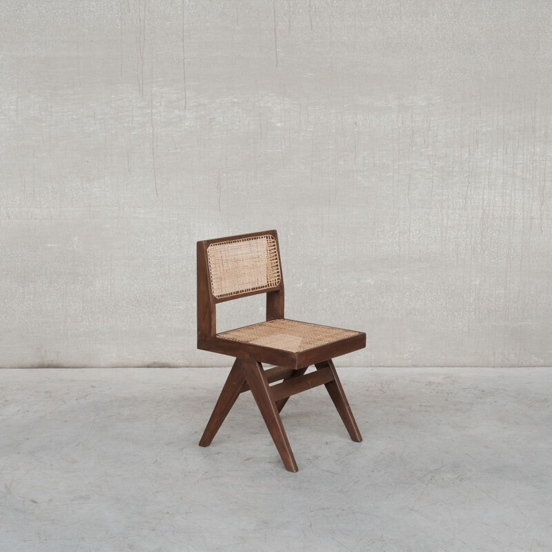 Coppia di poltrone vintage Chandigarh di Pierre Jeanneret, India 1960