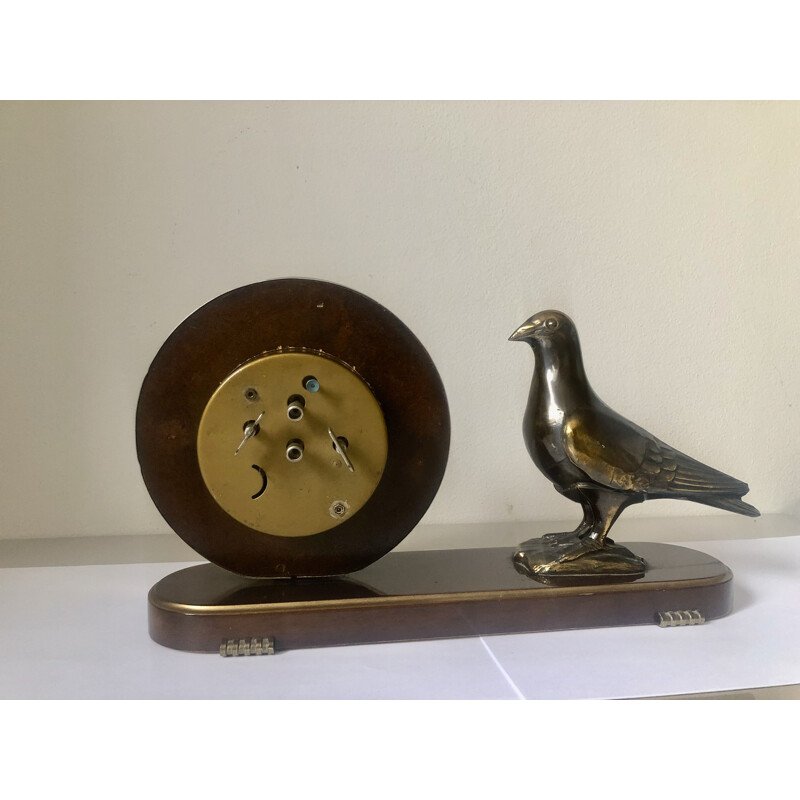 Vintage wooden clock, Germany 1960