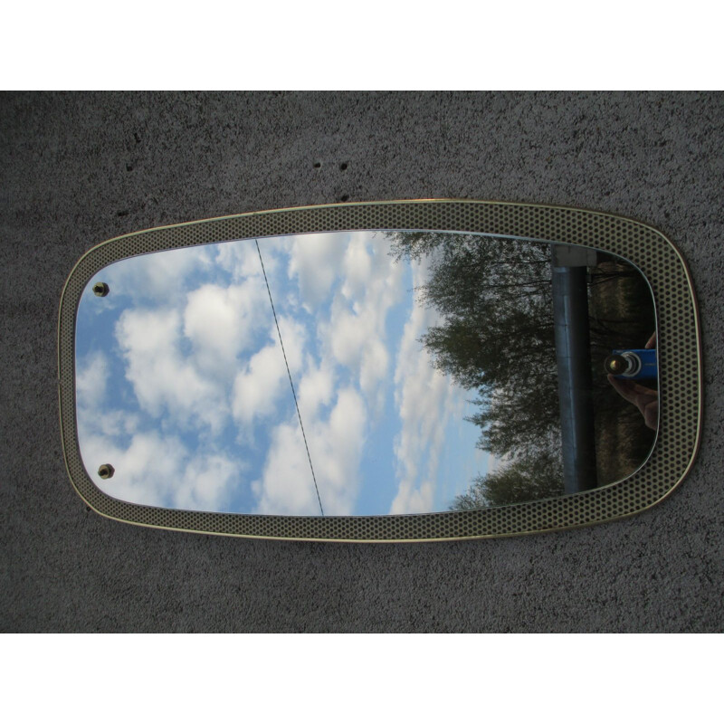 Vintage mirror with cut crystal, Germany 1950s