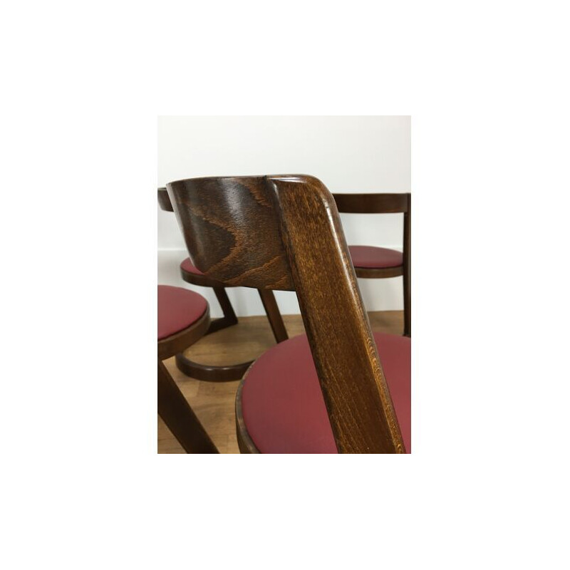 Set van 6 vintage stoelen van Baumann Halfa, 1970