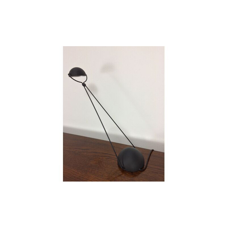 Vintage Meridiana lamp in zwart van Paolo Piva voor Stefano Cevoli