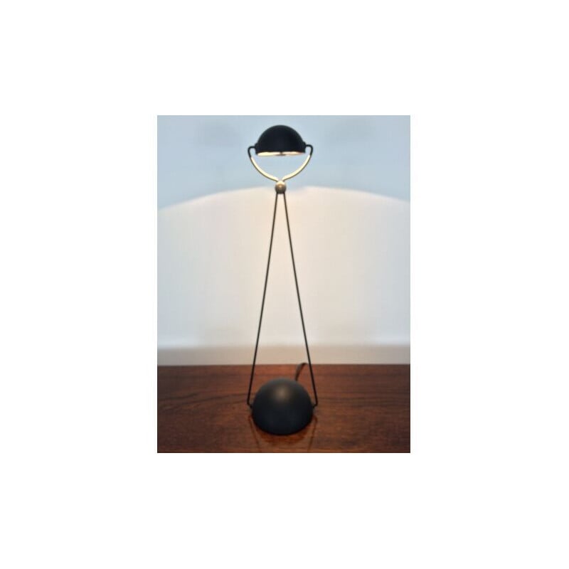 Lámpara vintage Meridiana en negro de Paolo Piva para Stefano Cevoli