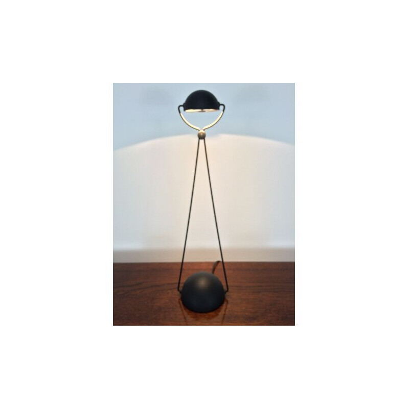 Lampe vintage Meridiana noir de Paolo Piva pour Stefano Cevoli 