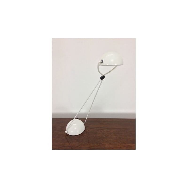 Vintage white Meridiana lamp by Paolo Piva for Stefano Cevoli