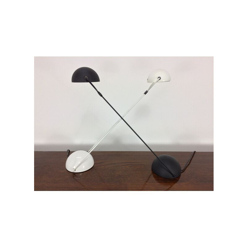 Vintage white Meridiana lamp by Paolo Piva for Stefano Cevoli