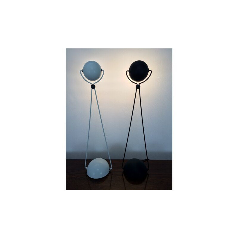 Lampe vintage Meridiana blanche de Paolo Piva pour Stefano Cevoli