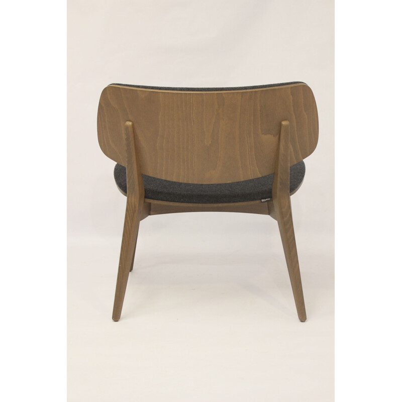 Vintage armchair in beech wood by Emilio Nanni, Italy