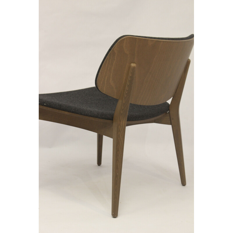 Vintage armchair in beech wood by Emilio Nanni, Italy