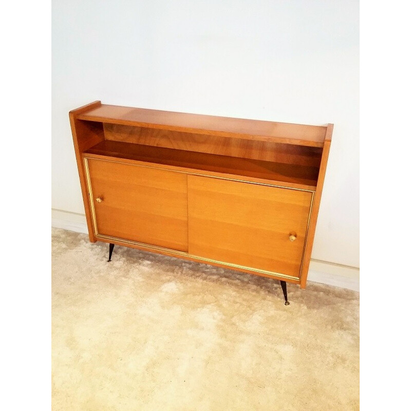 Small cabinet in oak with sliding doors - 1950s