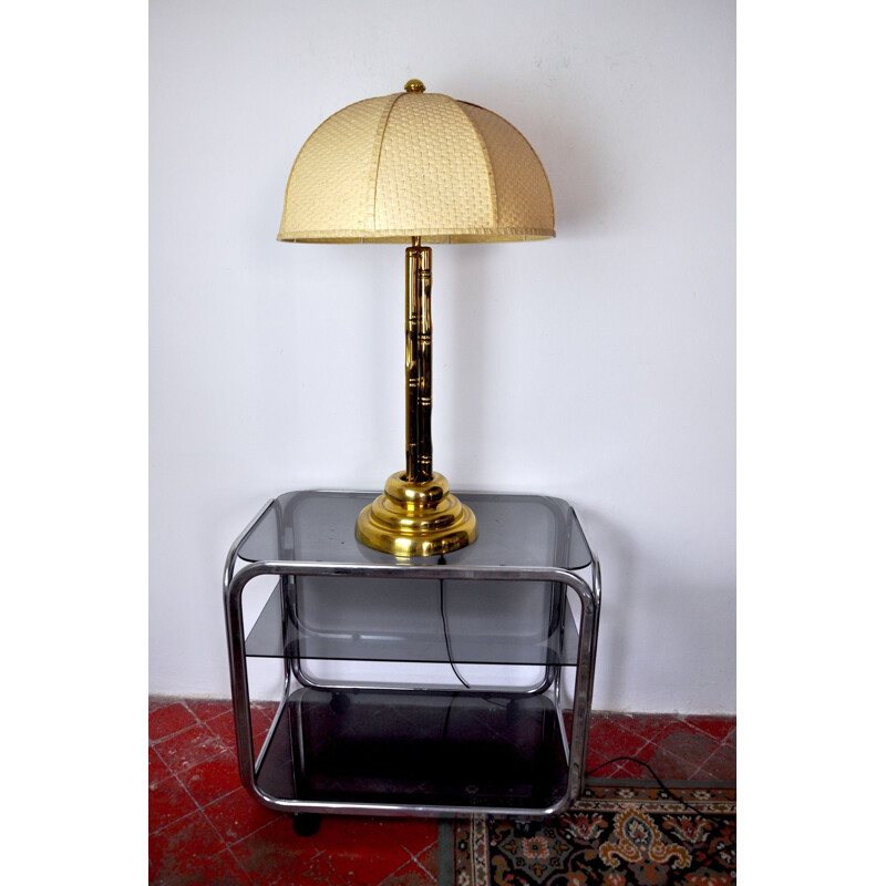 Vintage Regency lamp in brass, France 1970s
