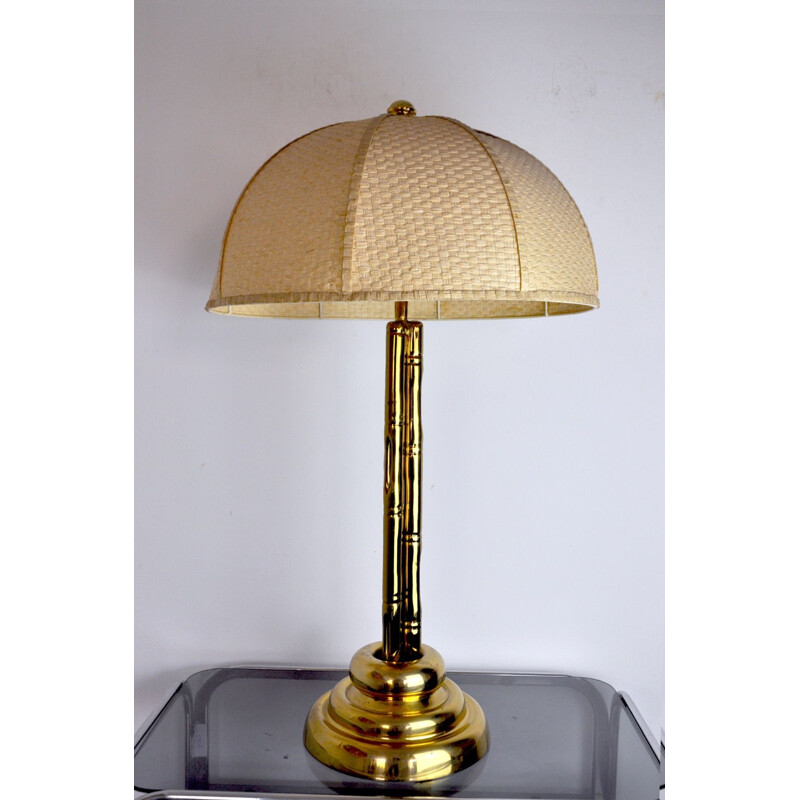 Vintage Regency Lampe aus Messing, Frankreich 1970