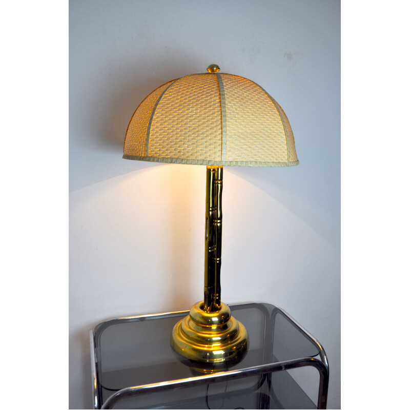 Vintage Regency lamp in brass, France 1970s