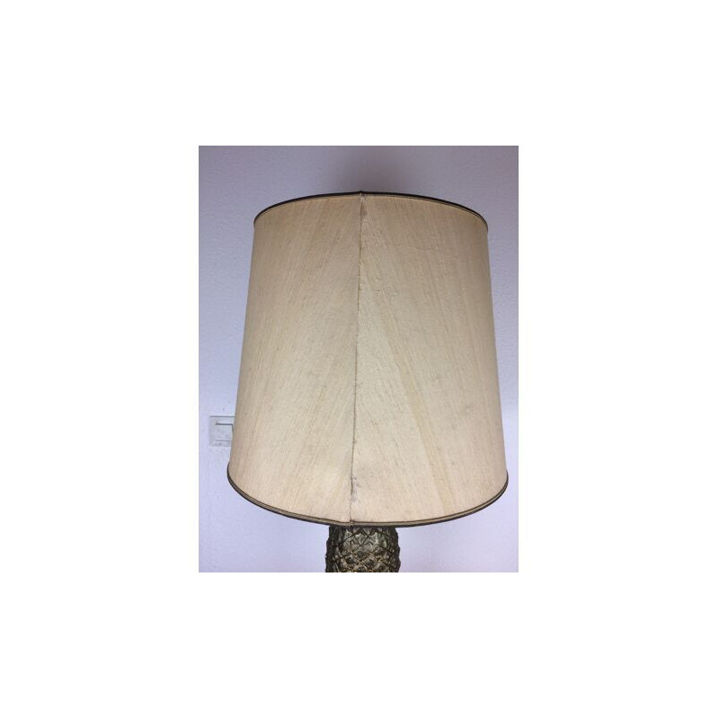 Vintage gouden ananaslamp van Le Dauphin, 1970