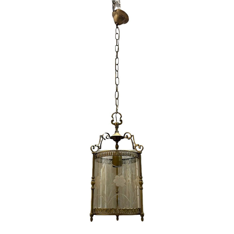 Lampe vintage italienne en bronze, 1960