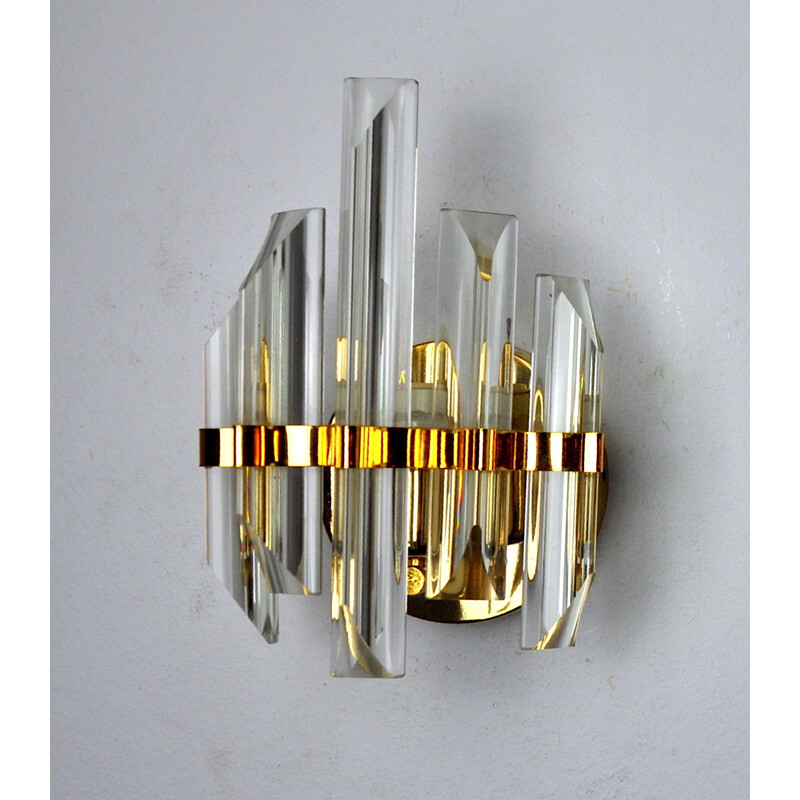 Vintage Venini wall lamp in Murano glass, Italy 1970s