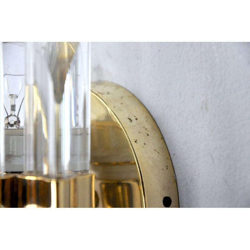 Vintage Venini wandlamp in Murano glas, Italië 1970
