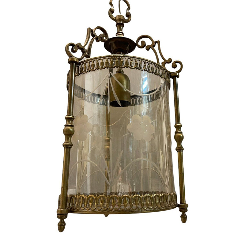 Lampada italiana vintage in bronzo, 1960