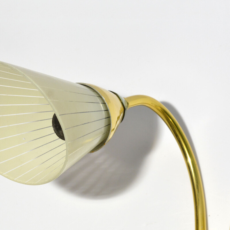 Vintage double wall lamp in brass by Neuhaus Leuchten, Germany 1950