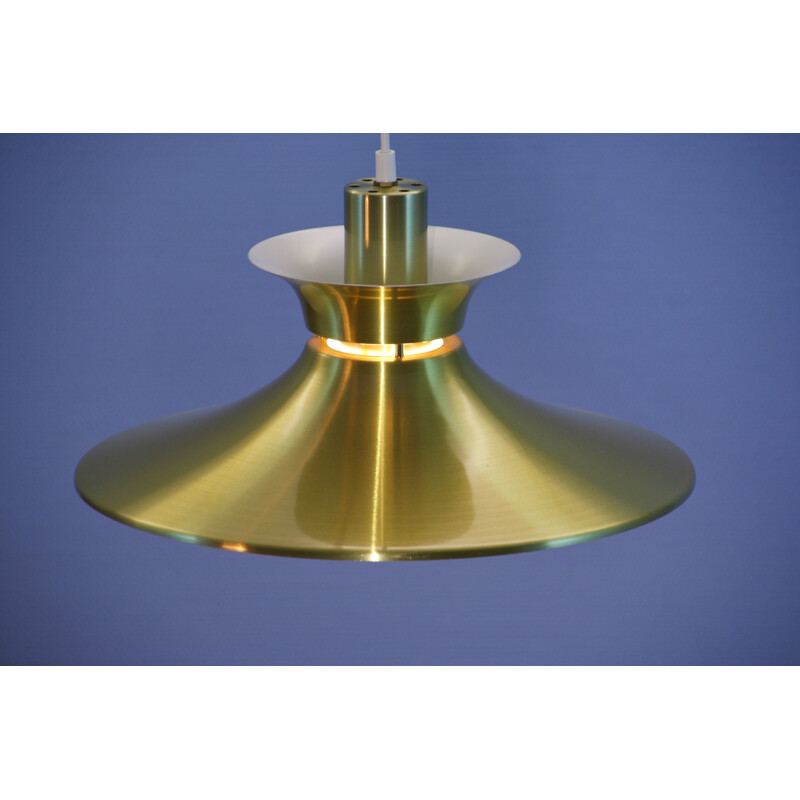 Vintage Danish brass pendant lamp, 1970s