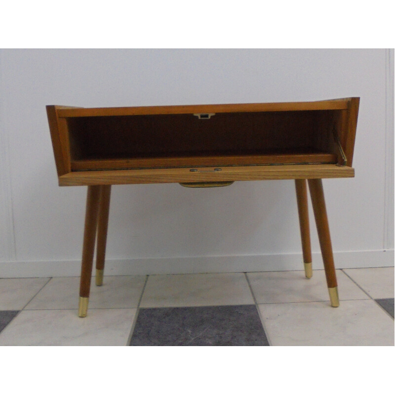 Small sideboard cabinet with glass top - 1950s