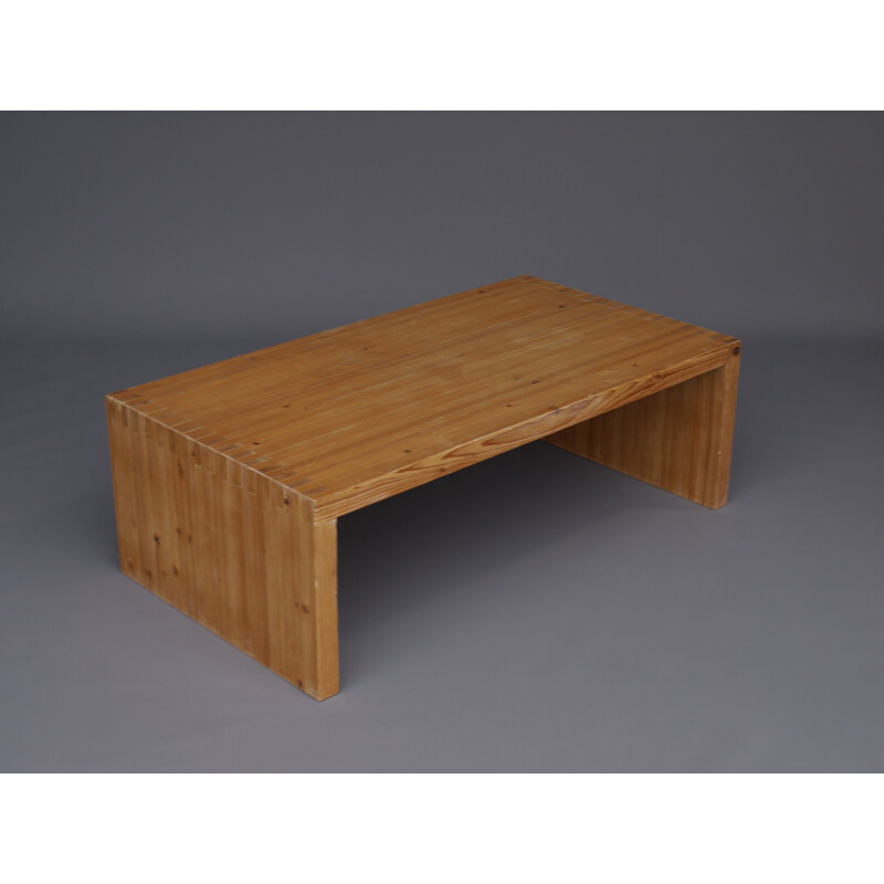 Vintage pine coffee table by Ate van Apeldoorn for Houtwerk Hattem, 1960