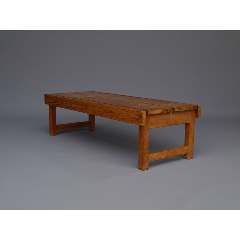 Scandinavian vintage pine coffee table, 1950s