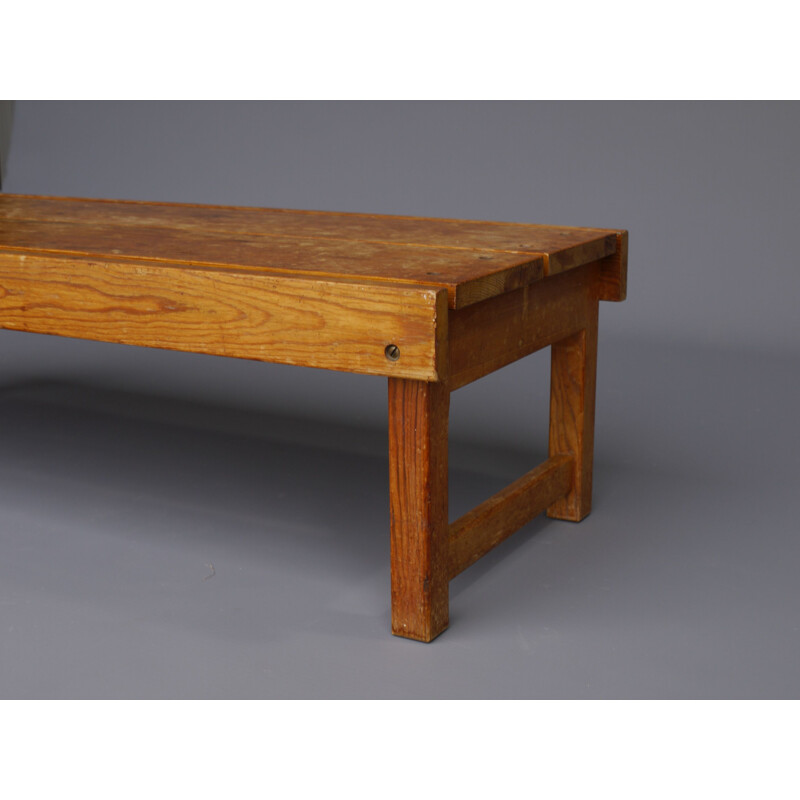 Scandinavian vintage pine coffee table, 1950s