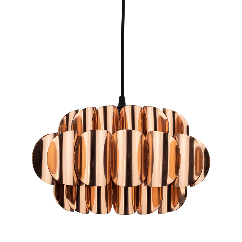 Vintage Swedish copper Temde pendant lamp by Thorsten Orrling for Hans-Agne Jakobsson, 1960s