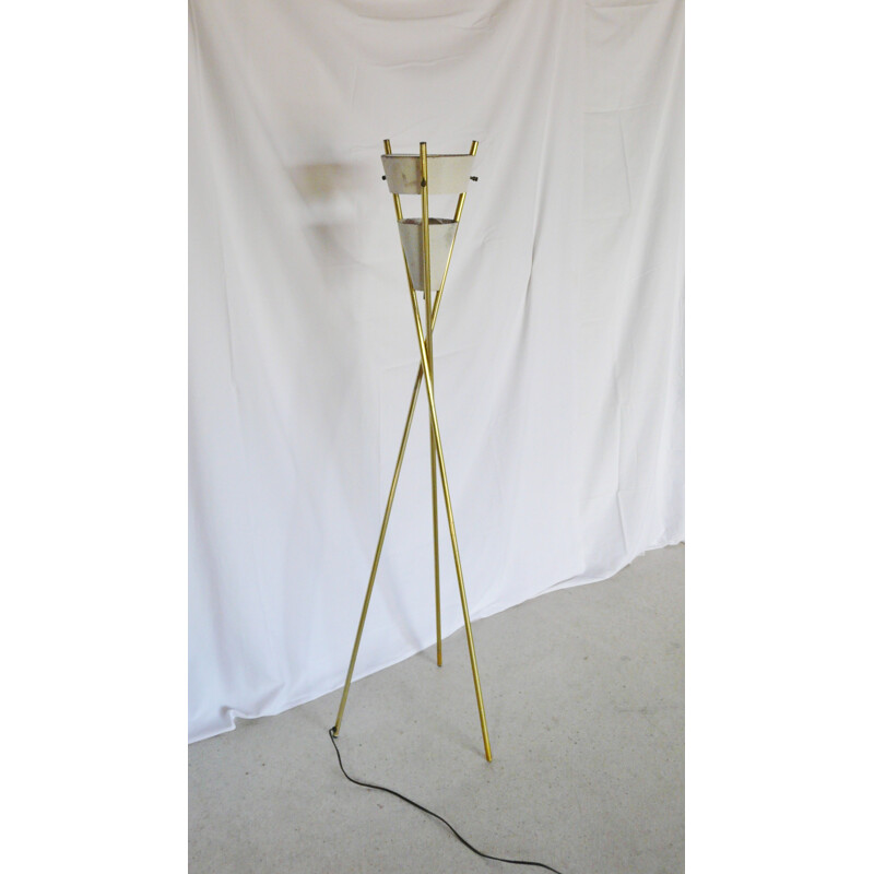 Mid century floor lamp, Gerald THURSTON - 1950s