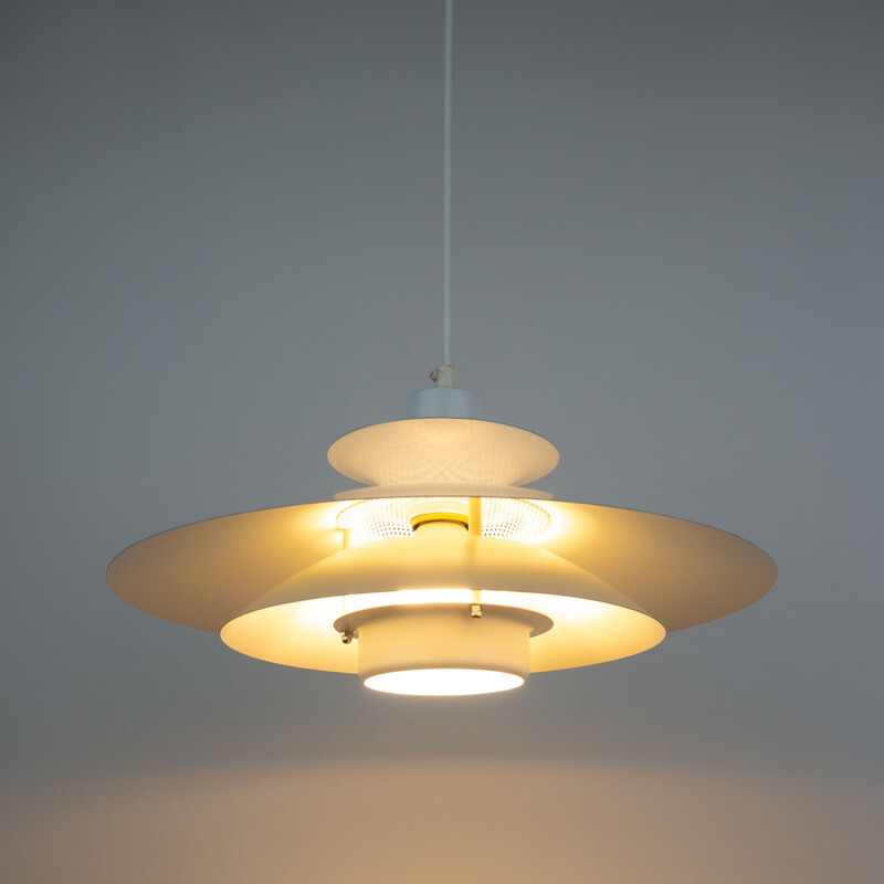 Vintage Danish pendant lamp Capri by Kurt Wiborg for Jeka, 1980s