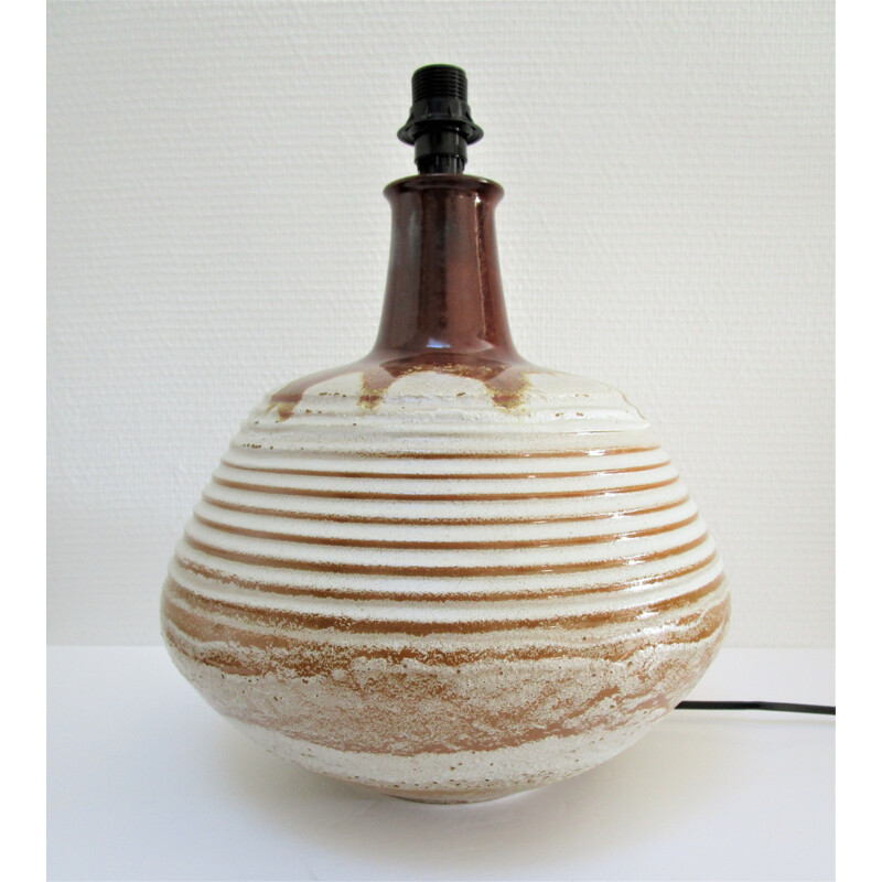 Lampe vintage italienne en céramique émaillée, 1970