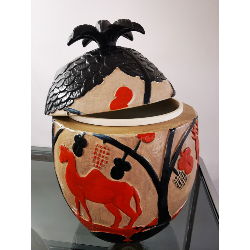 Vintage pineapple ice bucket, 1950s-1960s