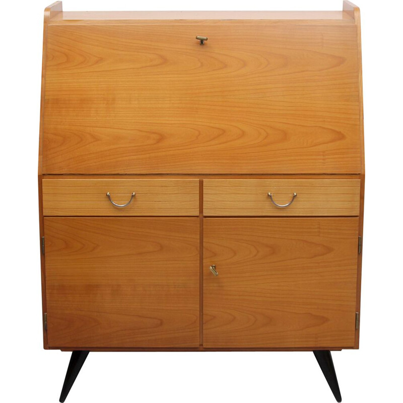 Vintage secretary in cherrywood, 1950s