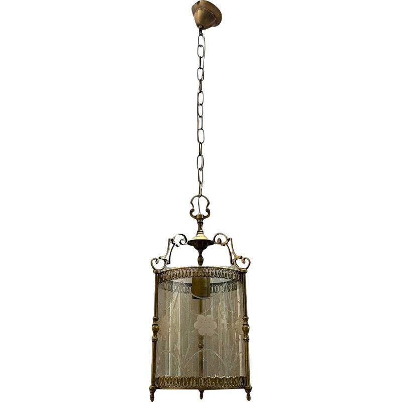 Lampe vintage italienne en bronze, 1960