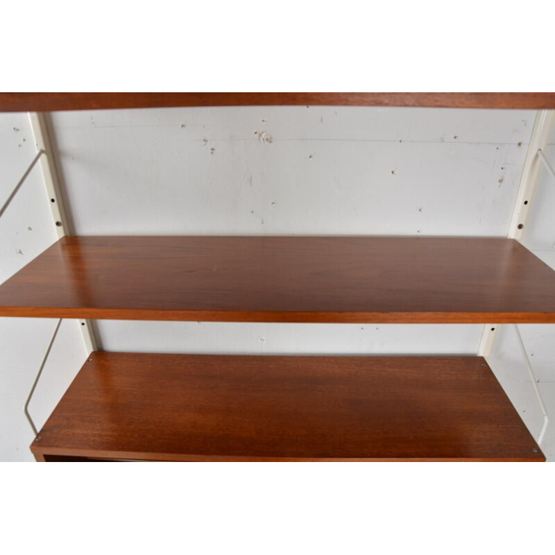 Scandinavian vintage teak shelf, 1960s