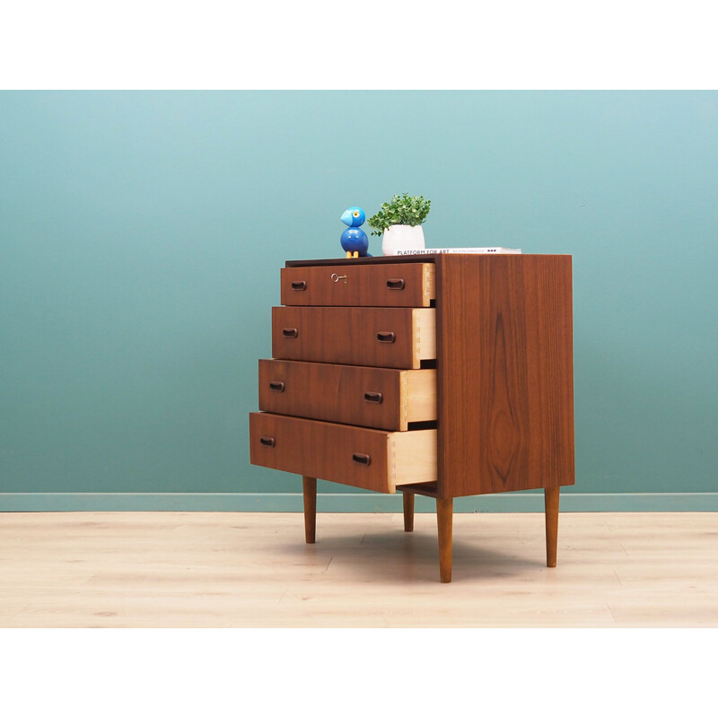 Teak vintage chest of drawers, Denmark 1970s