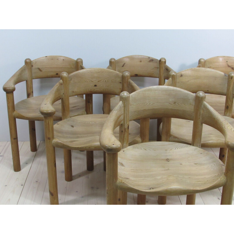 Set of 6 vintage chairs by Rainer Daumiller for Hirtshals Savværk, Denmark 1970s