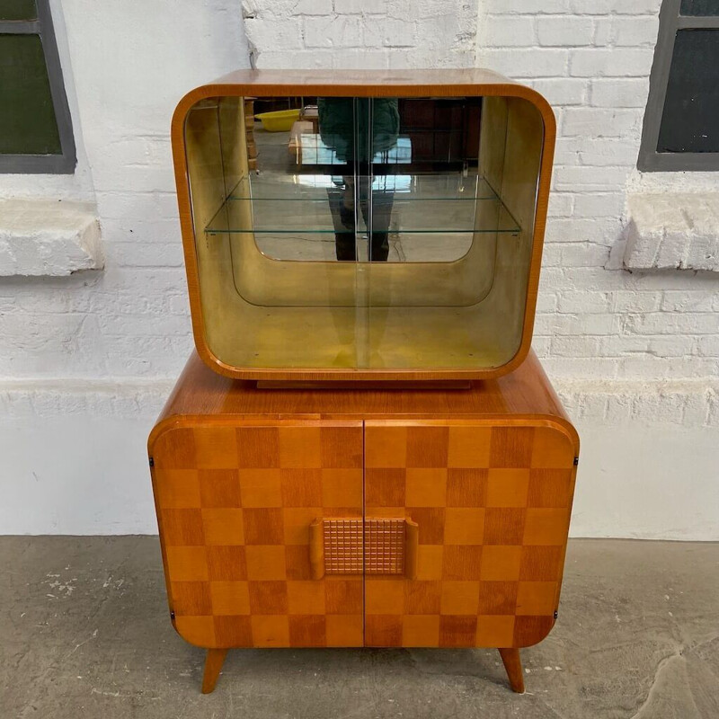 Vintage display cabinet by Jindrich Halabala for Up závody, Czechoslovakia 1940