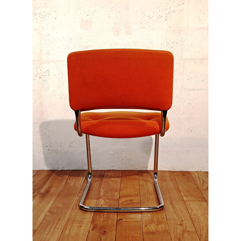 Vintage Sessel Strafor Steelcase orange, 1970