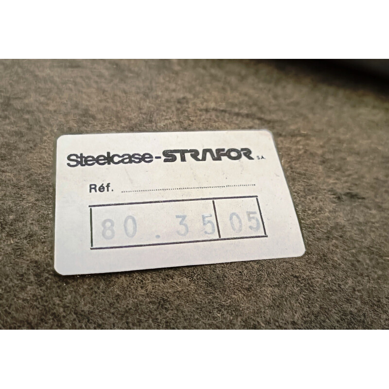 Vintage Sessel Strafor Steelcase orange, 1970