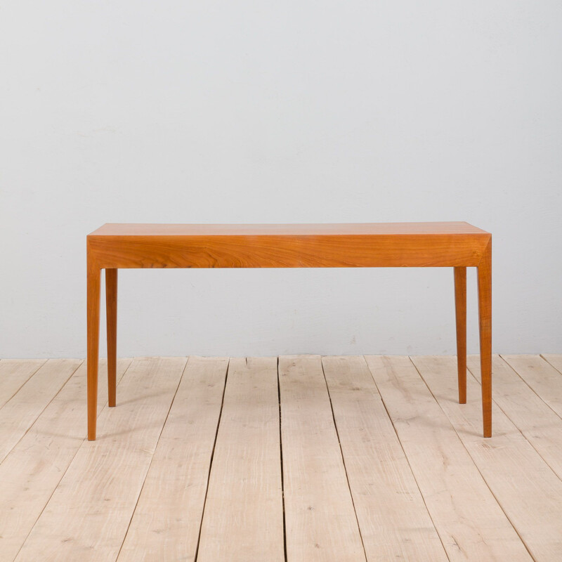 Teak vintage desk by Severin Hansen for Haslev Denmark, 1960s