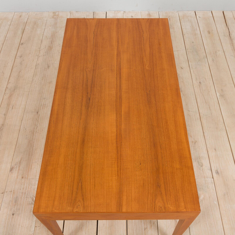 Teak vintage desk by Severin Hansen for Haslev Denmark, 1960s